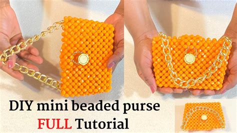 simple beaded bag tutorial
